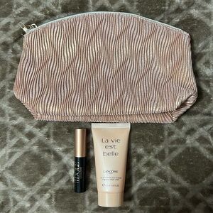 La Vie Est Belle Lotion and Idole Bundle with Gorgeous Cosmetic Bag